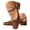 Brown, variant on Dakaela Mary Jane Heels for Women Low Block Heel Closed Square Toe Pump Shoes Bowknot Slingback Work Office Dress Shoes (8,Wine)