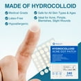 thumbnail image 2 of LotFancy 240 Ct Acne Spot Dots, Acne Pimple Patch, Thin Hydrocolloid Patches, 3 Sizes (12, 10, 8mm), 2 of 7