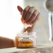 Dr Teal's Pink Himalayan Salt Scrub Glow & Radiance with Pure Epsom Salt & Citrus Essential Oils 16 oz