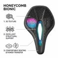 thumbnail image 6 of Honeycomb Bionic Bike Saddle, Hollow Ergonomic Bicycle Seat, Breathable & Pressure Relief, Universal Fit for Road/Mountain Bikes, Comfort Long-Ride Saddle, 6 of 11