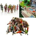 thumbnail image 3 of 100* HO Scale Mix Painted Model Street Passenger People Figures 1:150 A5K9, 3 of 8