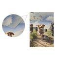 thumbnail image 2 of Dogs Run Grass Sky Garden Flag Double Sided Outdoor Banners for Courtyard Outdoor Lawn Farmhouse Holiday Decorations, 2 of 5