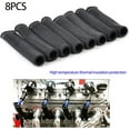 thumbnail image 6 of Spark Plug Wire Boots Thermal Protection Insulator Sleeve, 1200 Degree Heat shield Cover Wrap 6 inch for Car Truck 8PCS(black), 6 of 18