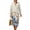 Beige and Orange - Fish, variant on DISNIMO Dress for Women Crane Flower Print Fashion Casual Maxi Dresses V Neck Loose Dress Lightweight 3/4 Sleeve Shift Dresses Imitation Linen Outfits, 3XL