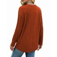thumbnail image 5 of Fantaslook Womens Tops Textured Long Sleeve Shirts Casual Fall Tops Lightweight Pullover, 5 of 9