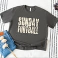thumbnail image 4 of Sunday Football Block Distressed - Women's Heavyweight Graphic T-Shirt, 4 of 11