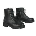 thumbnail image 5 of XY London Womens Hermoine Low Block Heel Biker Boots, 5 of 5