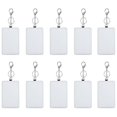 thumbnail image 1 of 10Pcs Colorant Sublimation Rectangle Transport Portable Titulaire de la Carte de Travail Porte-Clé Porte-Carte Imprimable, 1 of 8