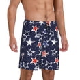 thumbnail image 2 of Sikiie USA Stars Mens Pajama Shorts, Lounge Pant, Men's shorts，Sleep Pj Shorts for Men-X-Large, 2 of 6