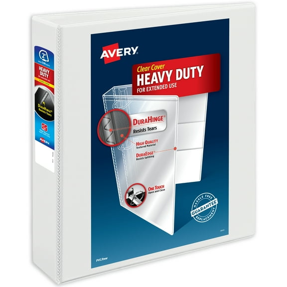Avery Heavy-Duty Binders, 2" Slant Rings, White (79792)