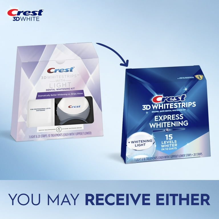 【タイムセール】クレスト　crest whitening Crest 3D Radiant Brilliance Whitestrips with Light Teeth