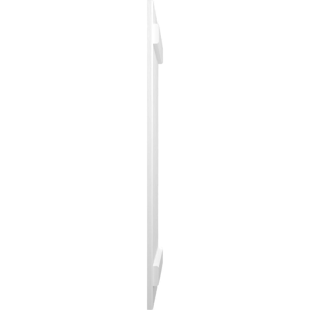 Ekena Millwork 19 1/2"W x 52"H Americraft Five Board (2 Batten) Exterior Real Wood Spaced Board-n-Batten Shutters (Per Pair), White