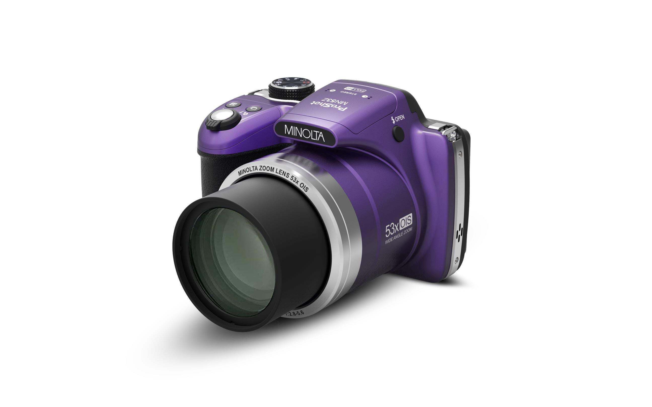 Minolta MN53Z-P 16.0-Megapixel 53x Zoom Bridge Camera (Purple