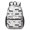 Cow and Moo White Pattern, variant on Cow and Moo White Pattern 17" School Backpacks for Teens,Waterproof Oxford Fabric,S-Shape Padded Straps for School,Travel,Hiking,Camping