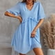 thumbnail image 1 of Vestido Tipo Túnica De Verano Para Mujer, Minivestido Fluido Casual Informal Con Volantes, Suelto, A La Moda, Para Fiestas, Compras En La Playa ANGGREK No, 1 of 6