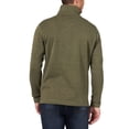 thumbnail image 4 of Buzo de fleece con cierre de un cuarto Wrangler Authentics, verde oliva, talle pequeño, 4 of 5