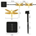 thumbnail image 4 of LOENDE Dragonfly Solar String Lights, 30 LED 21ft 8 Modes Outdoor Waterproof Fairy Lights for Christmas Garden Patio Wedding Party Decor, Warm White, 4 of 7