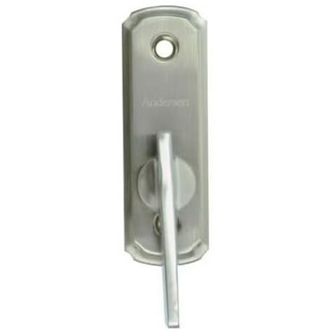 Andersen Frenchwood Gliding Door Hardware Newbury Thumb Inside Lock Brushed