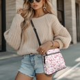 thumbnail image 4 of Eheartsgir Silk Scarf Floral Pattern Waterproof Satchel Bag for Daily Storage Weekend Activities, Waterproof Design Fashion Purse Satchel Adjustable Strap Sling Bag, 4 of 7