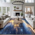 thumbnail image 3 of 5'x8' Area Rugs, Blue Yellow Indoor Outdoor Area Rug for Living Room Bedroom, Modern Abstract Art Washable Bathroom Rugs Kitchen Floor Carpet Mats Home Decor Aesthetic, 3 of 8