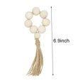 thumbnail image 4 of Set Of 6 Beaded Wood Napkin Rings with Table Setting Wedding Party DéCor Accessories Napkin Holder Natural Style, 4 of 5