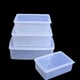thumbnail image 2 of GOOHOCHY Contenedor de plástico transparente rectangular de una sola capa de 1,4 l para alimentos secos con tapa para el hogar, la cocina y la barra., 2 of 8