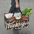 thumbnail image 7 of Thanksgiving Font Large Capacity Reusable Foldable Oxford Cloth Storage Basket: Tote Bag, Laundry Organizer, and Storage Box, 7 of 7