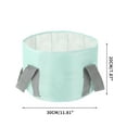 thumbnail image 3 of Unique Bargains 1 Pc Collapsible Bucket Foot Soaking Bag for Foot Spa Soaking Blue, 3 of 6