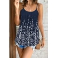 thumbnail image 6 of Plus Size Cami with Built in Bra Women Adjustable Strap Casual Floral Print Tank Top, 6 of 7