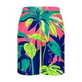 thumbnail image 5 of Njoeus Men's Swim Trunks Palm Tree Print Hawaiian Board Shorts Summer Beach Bathing Suit Mens Big & Tall Swimsuits Swim Shorts with Pockets 3X 4X 5X Multicolor, 5 of 5