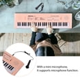 thumbnail image 3 of Electric 61 Key Electronic Keyboard Piano Musical Instrument with Microphone Dual Power Mode Portable Music Piano Keyboard 6 Demonstration Songs 5 Different Rhythms Gift for, 3 of 7