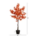 thumbnail image 3 of Nearly Natural Potted Artificial Maple Tree - 4' - Orange and Brown, 3 of 7