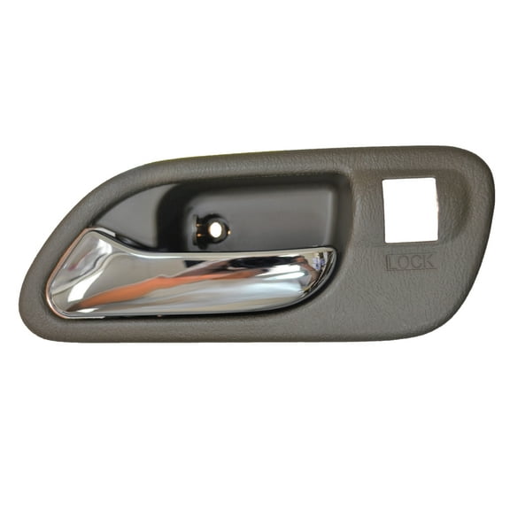 PT Auto Warehouse AC-2701MB-FL - Interior Inner Inside Door Handle, Brown (Saddle) Housing with Chrome Lever - Driver Side Front Fits select: 1999-2003 ACURA 3.2TL, 2003-2006 ACURA MDX