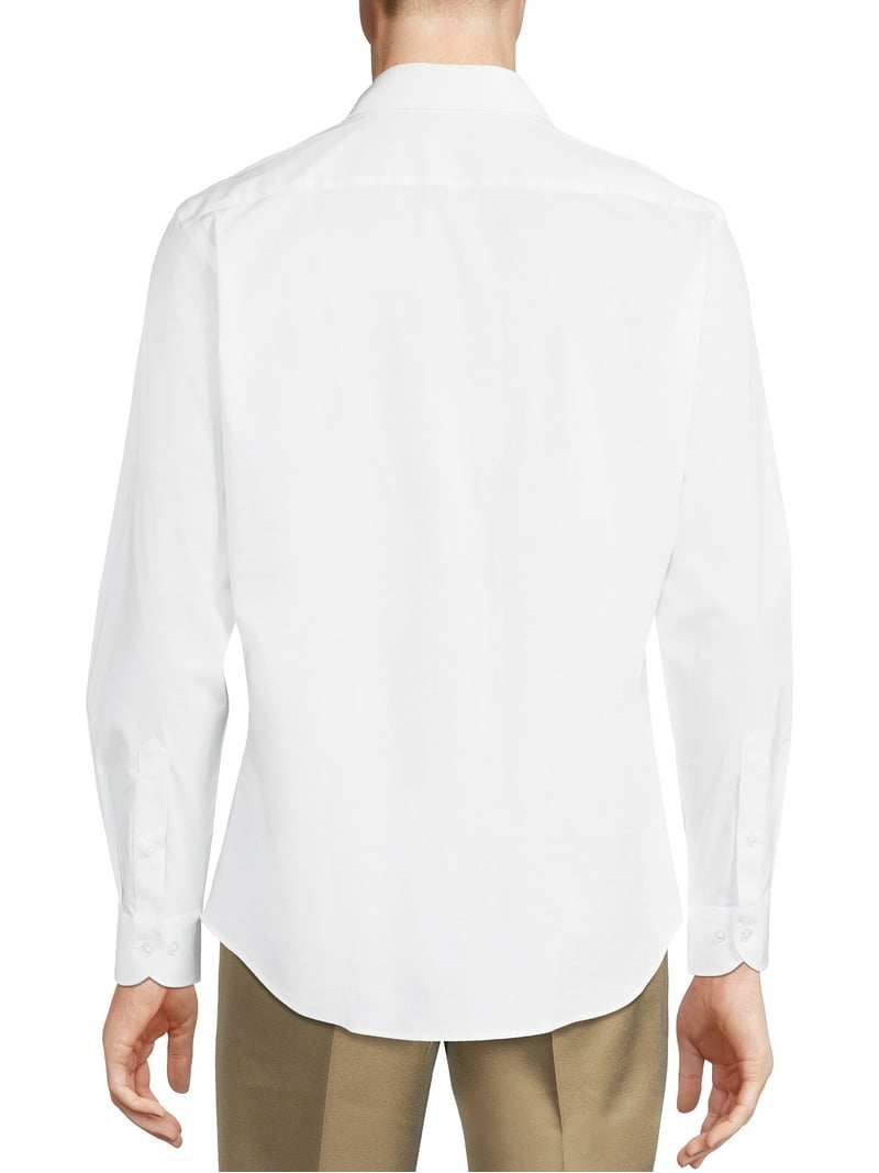 George Men's Slim Fit Dress Shirt - Walmart.com
