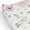 thumbnail image 4 of Sweet Jojo Designs Watercolor Floral Pink and Grey Changing Pad Cover Sheet, 4 of 6