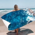 thumbnail image 3 of Fiudx Ofertas relámpago del día, solo en línea Toalla de playa con estampado de moda Toalla de baño de microfibra con estampado de flores del cielo Cojín de playa Chal Toalla para secar el sudor, 3 of 6