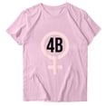 thumbnail image 2 of Fiudx Ofertas Del Día Blusa de Manga Corta con Estampado de Moda para Mujer, Divertida Camiseta con Cuello Redondo, 2 of 3