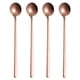 thumbnail image 1 of Cuchara de mango largo, agitadores de café, cuchara de té helado, cucharadita helada de acero inoxidable de primera calidad para leche materna, té, mezcla de cócteles, café, juego de 4, 1 of 5