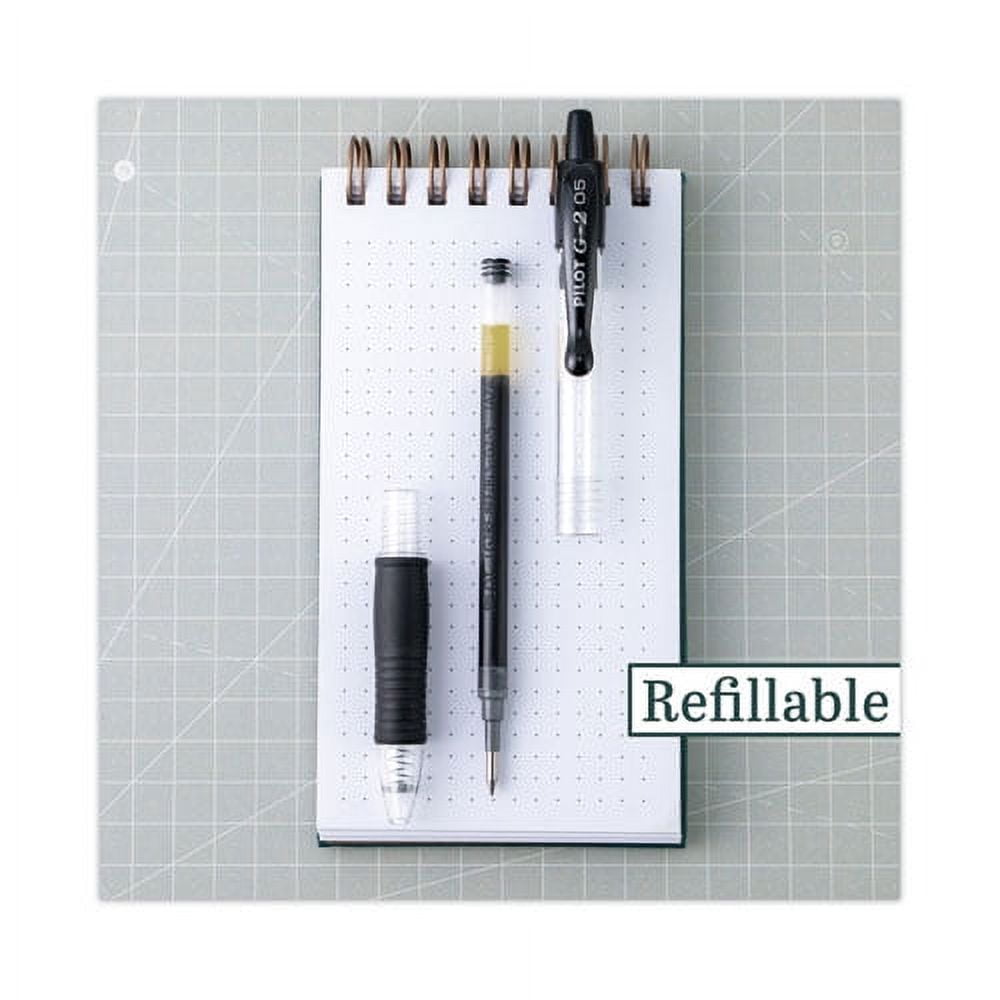 Refill For Pilot B2p, Dr Grip, G2, G6, Mr Metropolitan, Precise Begreen And Q7 Gel Pens, Extra-Fine Tip, Black Ink, 2/pack | Bundle of 10 Packs