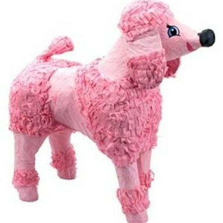 Standard Poodle Pinata, Pink, 18in x 20in