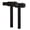 Black, variant on Dwellin Weight Lifting Straps with Cuffed D Ring Wrist Support for Men Heavy Duty Thick Comfortable Grip Strap for Weightlifting Gym Training (Black)