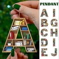 thumbnail image 3 of Colgante de árbol de Navidad creativo con letras impresas a doble cara, colgante de estantería de Navidad, especificación, impresión, libros del alfabeto U, 3 of 5