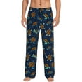 thumbnail image 2 of Lsque Sea Turtles Swimming Print Men's Pajama Pants, Lounge Pant - Comfortable Home Wear,Elastic Waistband, Stylish Design-XX-Large, 2 of 9