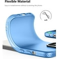 thumbnail image 6 of Case Compatible with iPhone 15 (6.1-inch) Matte Translucent Phone Case for Men, Women, Girls, Thin Back Cover, Blue, 6 of 14
