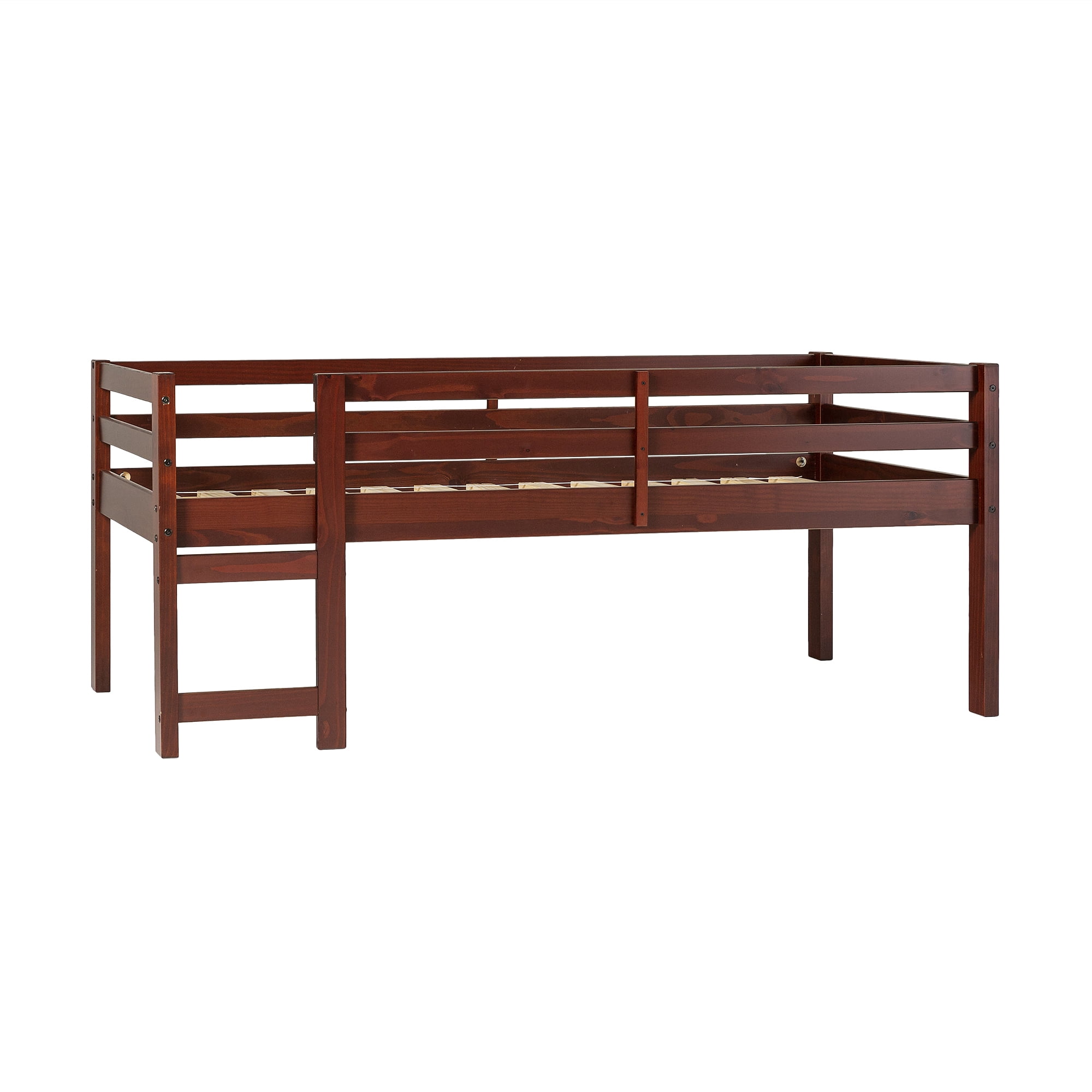 Manor park traditional solid 2024 wood twin low loft bed