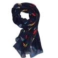 thumbnail image 2 of Multicolor Graphic Design Lightweight Summer Fall Bird Print Scarf, 2 of 10