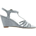 thumbnail image 2 of Bonnibel Womens Flosa-1 Glitter T Strap Wedge Dress Sandals, 2 of 4