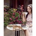 thumbnail image 4 of nqOlkjepod Cow Flower Floral Round Tablecloth, Fitted Table Cover with Elastic for 55"-60" Round Tables, Watercolor Wildflowers Blooms Spring Table Cloth Outdoor Dinning Party Waterproof Tablecloths, 4 of 6