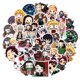 thumbnail image 2 of 50 pegatinas de anime para cosplay, pegatinas de personajes, accesorios de PVC impermeables, pegatinas de calcomanías, 2 of 6