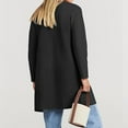thumbnail image 5 of DkinJom Womens Knit Cardigan Sweaters Oversized Open Front Long Sleeve Lapel Casual Jacket 2023 Fall Coat Dressy, 5 of 8